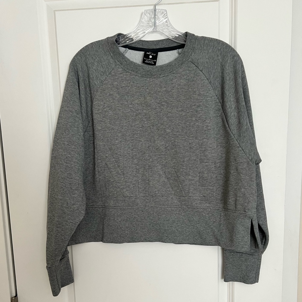 Nike Embossed Cropped Sweatshirt